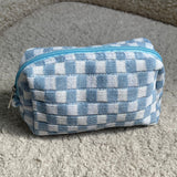 Checkered Toiletry Bag - EVRYJEWELS